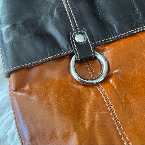 NINO BOSSI Brown and Cognac Leather Crossbody Bag - Picture 14 of 15